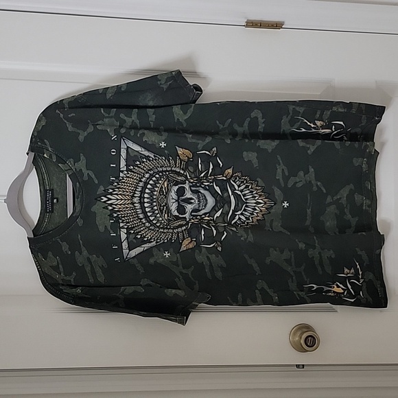 Affliction Black Label Ironhorse Tribe T-Shirt, Size 2XL, Good Used Condition - Picture 1 of 9